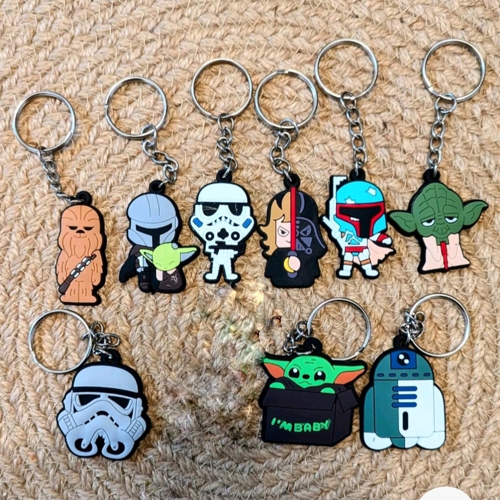 Pack Of 9 Star Wars Keychain  Collectible Set